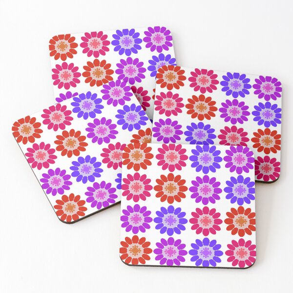 Item preview, Abstract floral repeating pattern - white designed and sold by Svasti Arts and Designs.