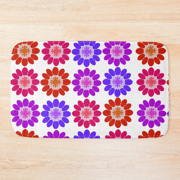 Item preview, Abstract floral repeating pattern - white designed and sold by Svasti Arts and Designs.