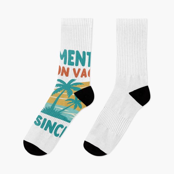 Item preview, Mentally on Vacation Since 1983 - Retro Beach Sunset Design designed and sold by threeABinks.
