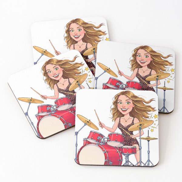 Item preview, Operación Triunfo 2025: Olivia playing the drums designed and sold by santicreates.
