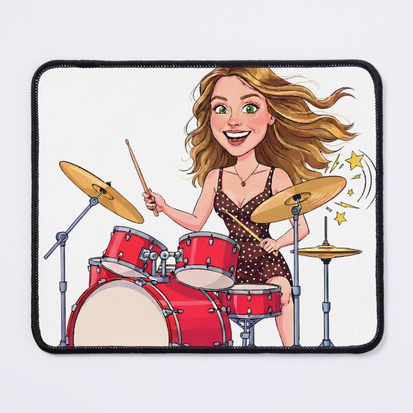 Item preview, Operación Triunfo 2025: Olivia playing the drums designed and sold by santicreates.
