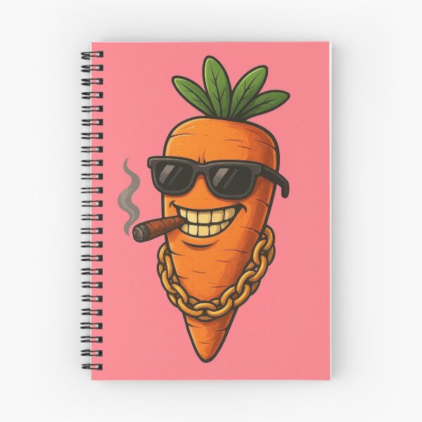 Item preview, Funny Gangster Carrot Illustration designed and sold by BlondeAmbitionDesign.
