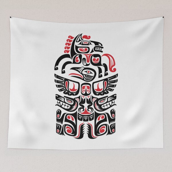 Item preview, Native American Haida Wolf Horse Bird Art  	 designed and sold by cdvelsggi91.