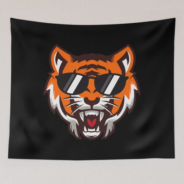 Item preview, Cool Growling mouth open Bengal Tiger with Sunglasses 		 designed and sold by munukbdips99.
