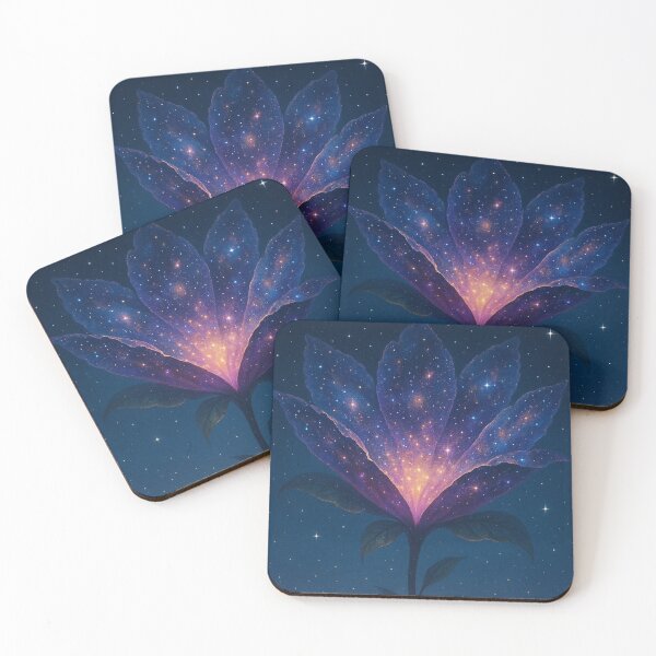 Item preview, Cosmic Bloom – Galactic Flower of Stars designed and sold by Painted Moon by Luna Bee™.
