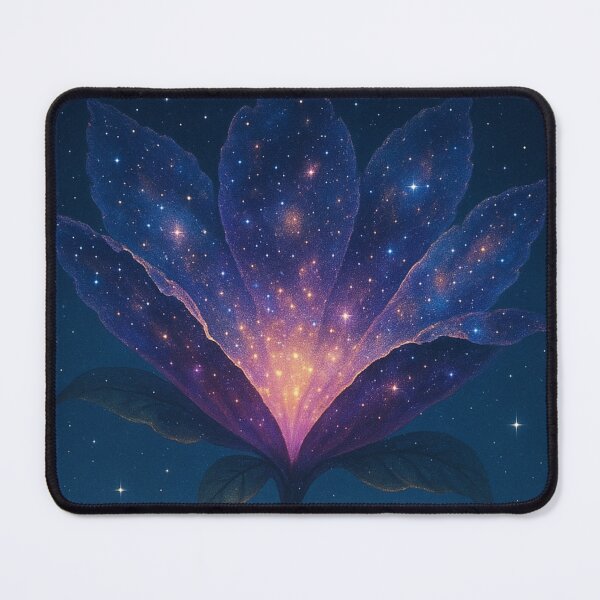 Item preview, Cosmic Bloom – Galactic Flower of Stars designed and sold by Painted Moon by Luna Bee™.