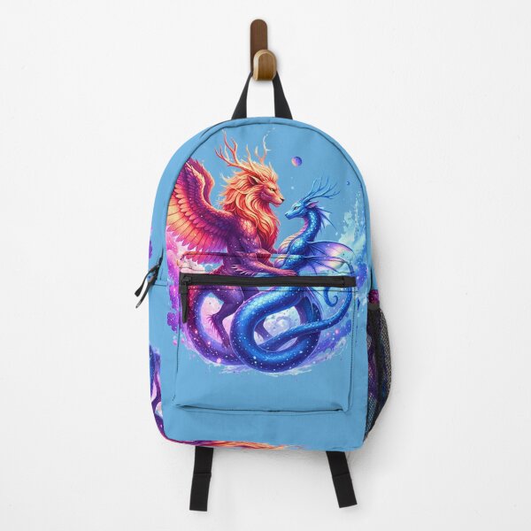 Item preview, A Dance of Fire and Water | Elemental Dragon & Lion Soulmates designed and sold by E-SarnEdge.