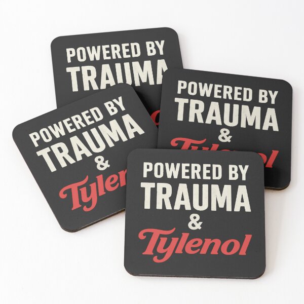 Item preview, Powered By Trauma And Tylenol designed and sold by Anniko Art Studio.
