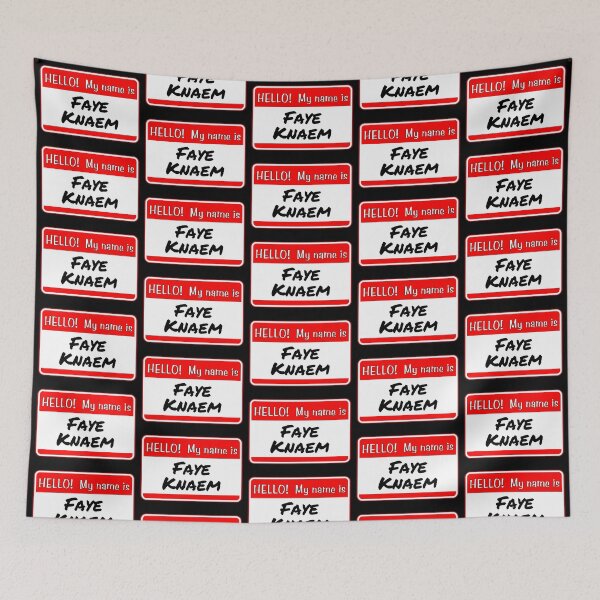 Item preview, HELLO!  My name is Faye Knaem - funny warning signs designed and sold by DesignsFromTW-S.