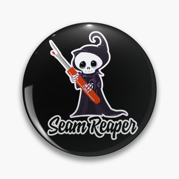 Item preview, Seam Reaper Sewing - Seam Ripper plus Grim Reaper Quilting designed and sold by Black Hills Creative.