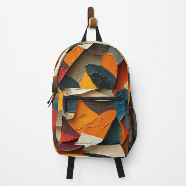 Item preview, Layered Rhythm: Curved Abstract Collage in Earth Tones designed and sold by Virtuals1.