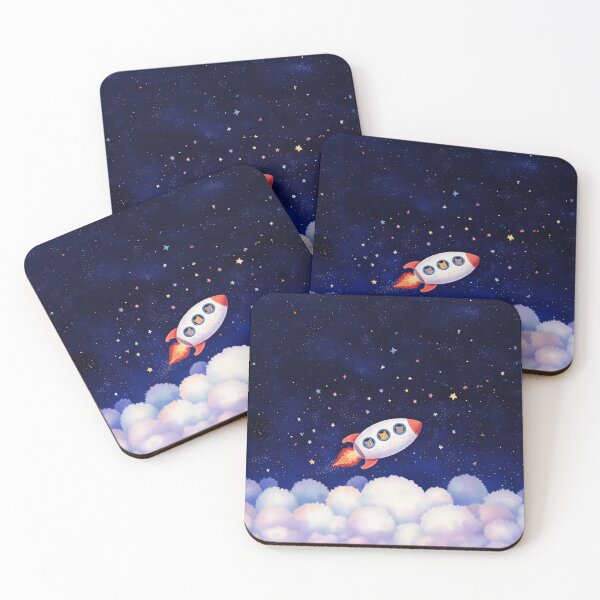 Item preview, Rocket Adventure Through the Stars designed and sold by Whimsical Hug.