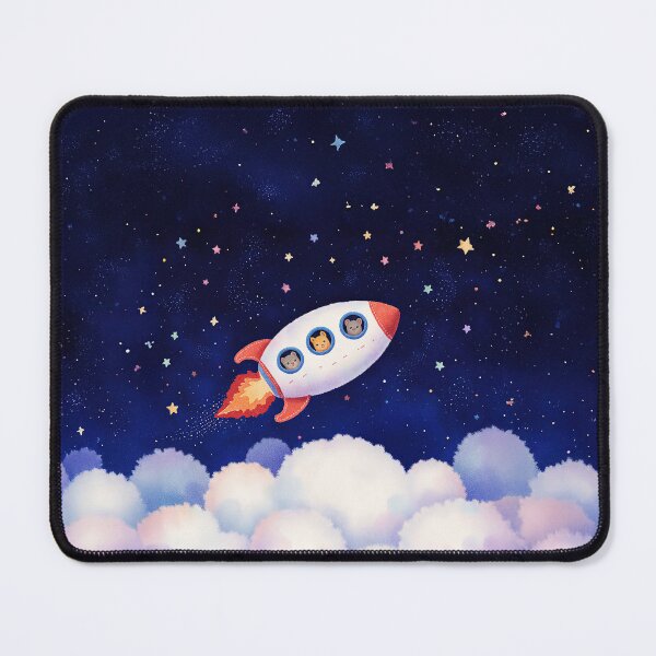 Item preview, Rocket Adventure Through the Stars designed and sold by Whimsical Hug.