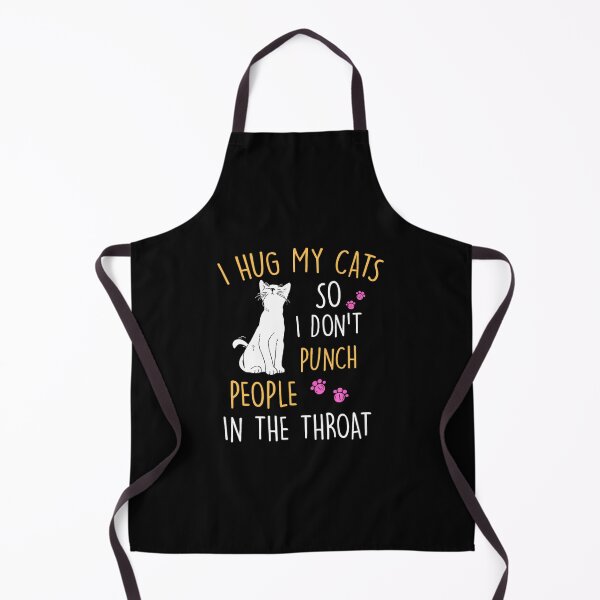 Item preview, Funny Cat I Hug My Cat So I Don't Punch People In The Throat designed and sold by bgbccpbvgnw69.