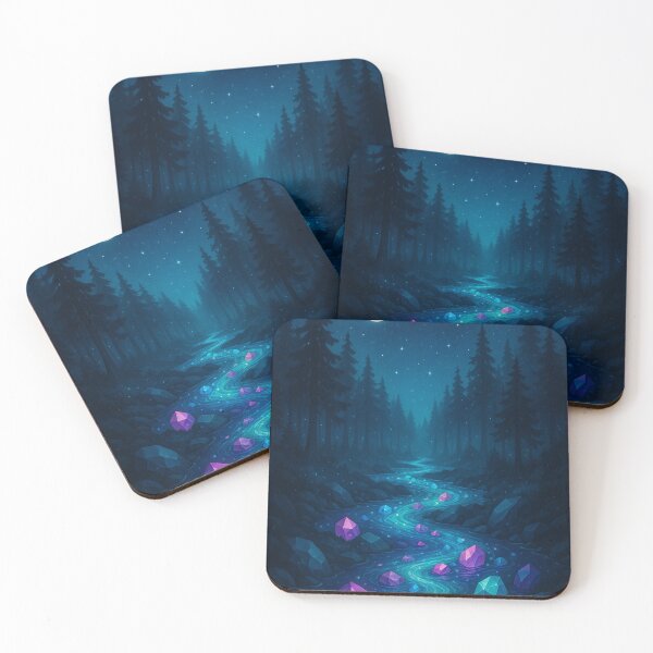 Item preview, Crystal River – Moonlit Flow of Magic designed and sold by Painted Moon by Luna Bee™.