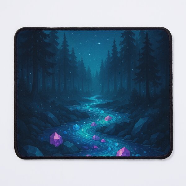 Item preview, Crystal River – Moonlit Flow of Magic designed and sold by Painted Moon by Luna Bee™.