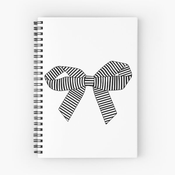 Item preview, Black Striped Ribbon Bow – Elegant Minimal Bow, Girly Coquette Aesthetic Design designed and sold by PnrArtDesign.