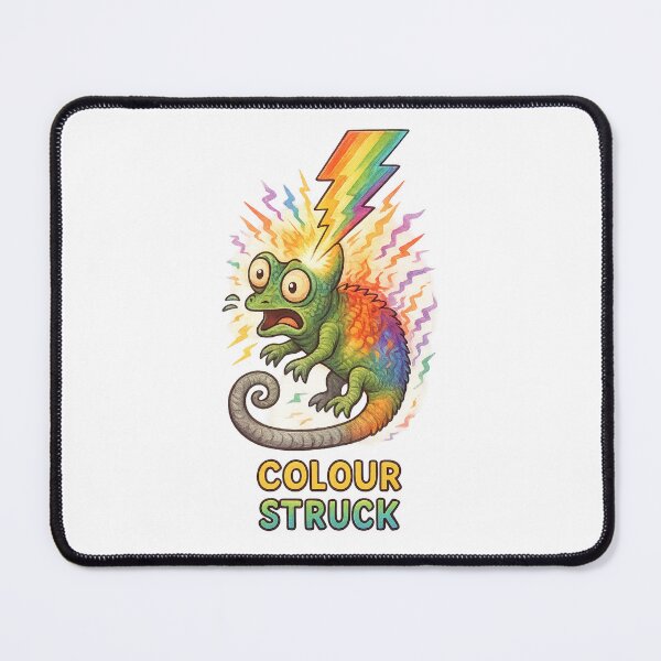 Item preview, Colour Struck Chameleon – Rainbow Lightning Art designed and sold by Karo-Vibe87.