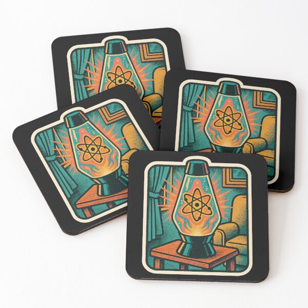Item preview, Atompunk Lava Lamp – Atomic Age Retro Sticker designed and sold by JacobKAurumhead.