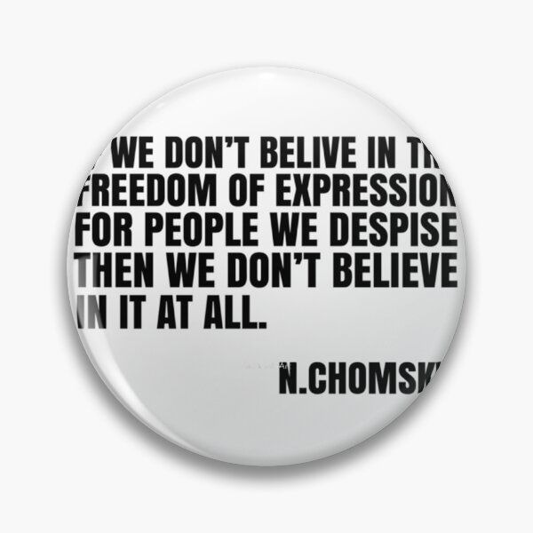 Item preview, Noam Chomsky Quote Free Speech Freedom  	 designed and sold by cdvelsggi91.