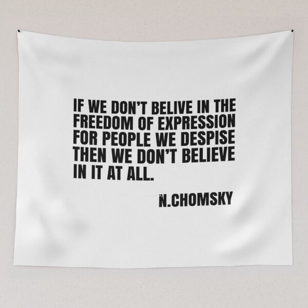 Item preview, Noam Chomsky Quote Free Speech Freedom  	 designed and sold by cdvelsggi91.
