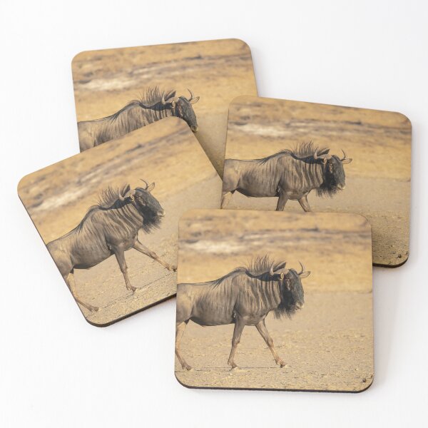 Item preview, Golden Light Wildebeest Walking in the Savanna designed and sold by DavideAntoniani.