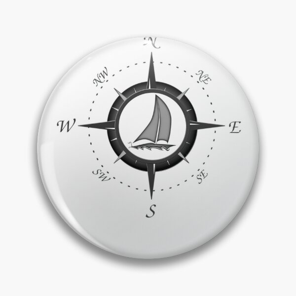 Item preview, Sailboat And Compass Rose  	 designed and sold by nrupawdgh41.
