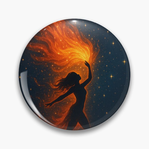 Item preview, Solar Flame – Celestial Dance of Fire and Moonlight designed and sold by Painted Moon by Luna Bee™.