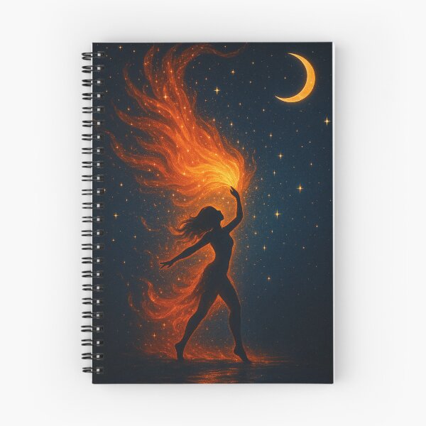 Item preview, Solar Flame – Celestial Dance of Fire and Moonlight designed and sold by Painted Moon by Luna Bee™.