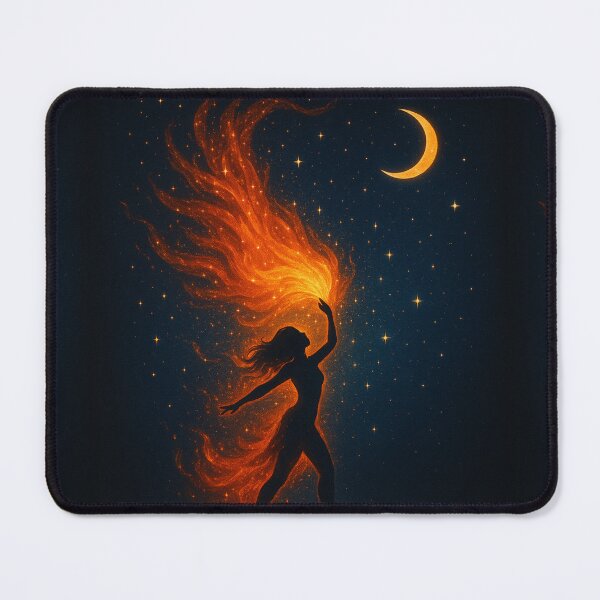 Item preview, Solar Flame – Celestial Dance of Fire and Moonlight designed and sold by Painted Moon by Luna Bee™.