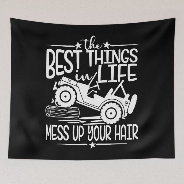 Item preview, Best Things Life Mess Up Your Hair Fun Summer Truck 		 designed and sold by qnjbwaeje84.
