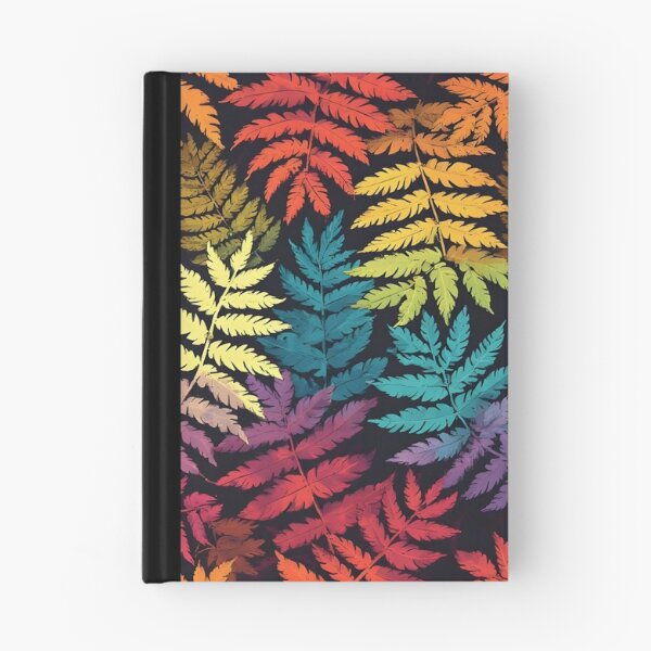 Item preview, Vibrant Rainbow Silver Fern Fronds Leaf Print designed and sold by LeafPrints.
