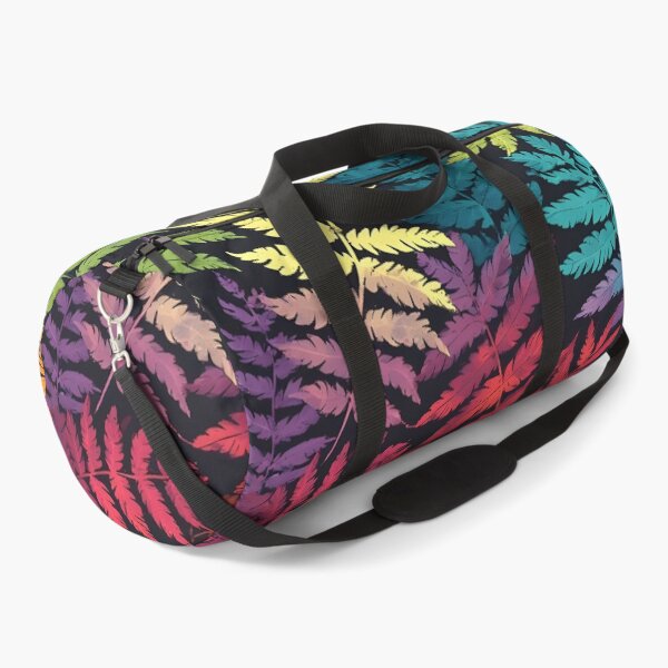 Item preview, Vibrant Rainbow Silver Fern Fronds Leaf Print designed and sold by LeafPrints.