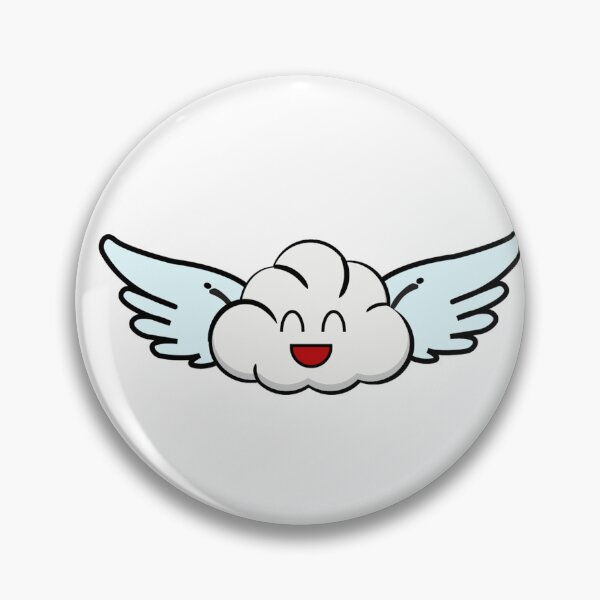 Item preview, Happy Cloud with Wings – Cute Cartoon Design designed and sold by ustylelab.