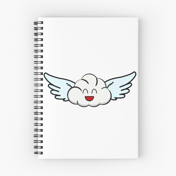 Item preview, Happy Cloud with Wings – Cute Cartoon Design designed and sold by ustylelab.