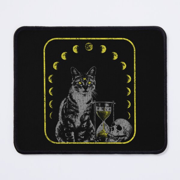 Item preview, Eternal Watch – Cat of Time With Hourglass and Skull designed and sold by jagatdsgn.