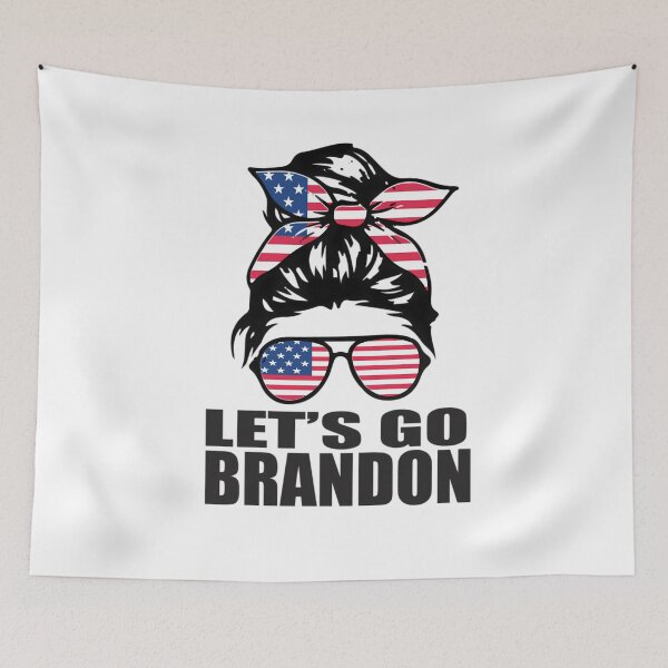 Item preview, Of Lets Go Brandon Anti Liberal Conservative US Flag  	 designed and sold by aknswjmesrz71.