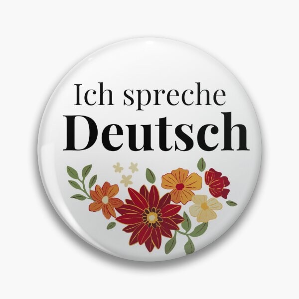 Item preview, I speak German pin, Ich spreche deutsch pin designed and sold by Little Pigeon Shopee.