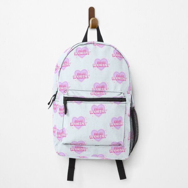 Item preview, You Are Worthy — Barbie Heart Style Affirmation Design designed and sold by downUnderInk.