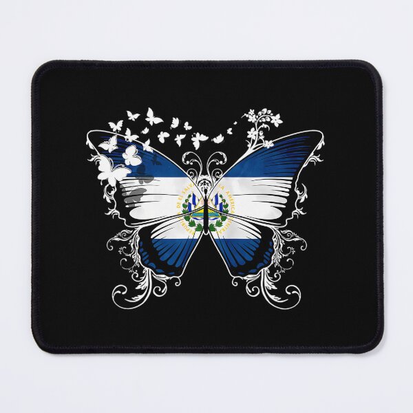 Item preview, El Salvador Flag 	 Butterfly Graphic 		 designed and sold by lnhdbyjsm70.