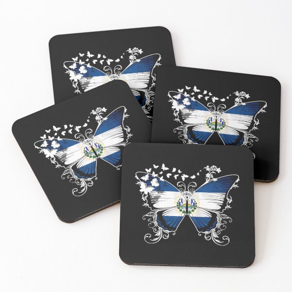 Item preview, El Salvador Flag 	 Butterfly Graphic 		 designed and sold by lnhdbyjsm70.