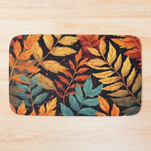 Item preview, Feathery Fern Fronds Vibrant Fall Theme Autumn Colors designed and sold by LeafPrints.