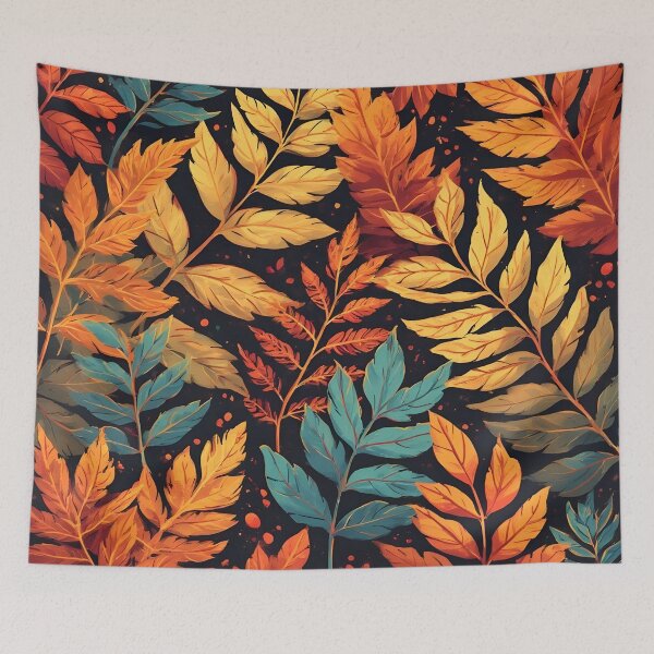 Item preview, Feathery Fern Fronds Vibrant Fall Theme Autumn Colors designed and sold by LeafPrints.