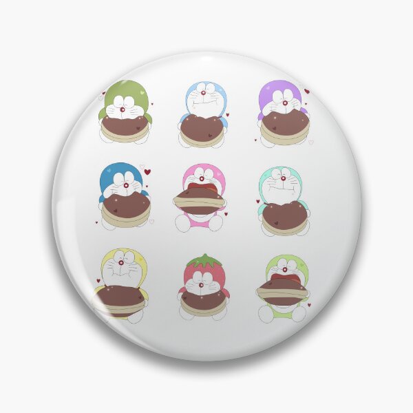 Item preview, Rainbow Mini-Doras eating Dorayaki Pancakes designed and sold by Greatbluewhale3.