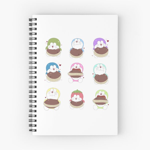 Item preview, Rainbow Mini-Doras eating Dorayaki Pancakes designed and sold by Greatbluewhale3.