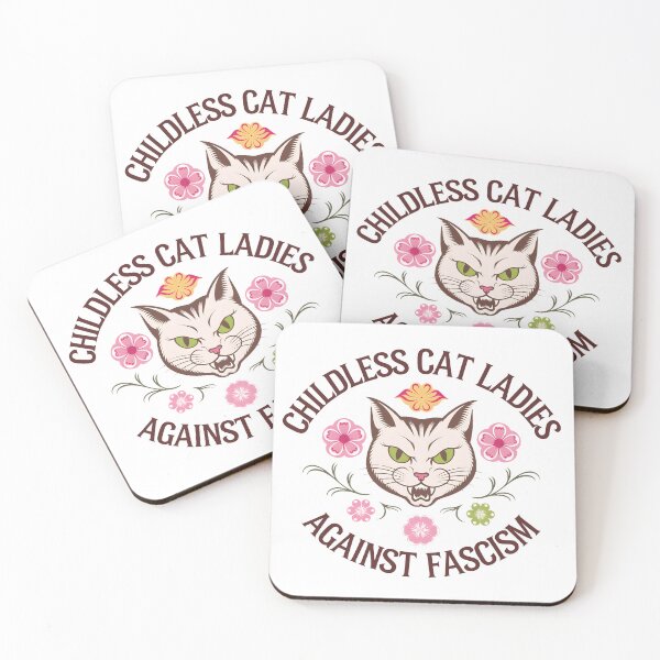 Item preview, Childless Cat Ladies Against Fascism designed and sold by therapymama.