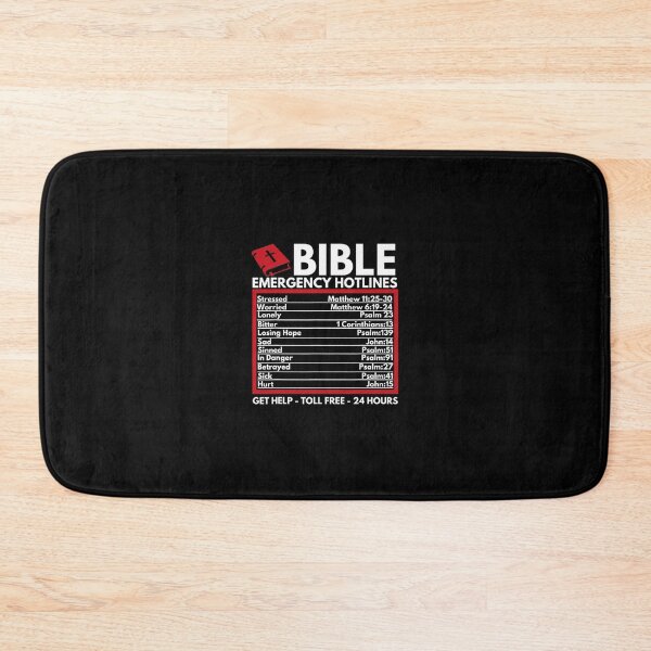 Item preview, Bible Emergency Numbers - Funny Christian Bible &amp; Jesus 		 designed and sold by qnjbwaeje84.