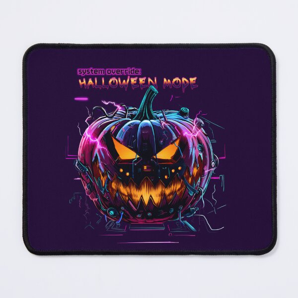 Item preview, System Override: Cyberpunk Halloween Pumpkin Mode designed and sold by STITCHDROID.