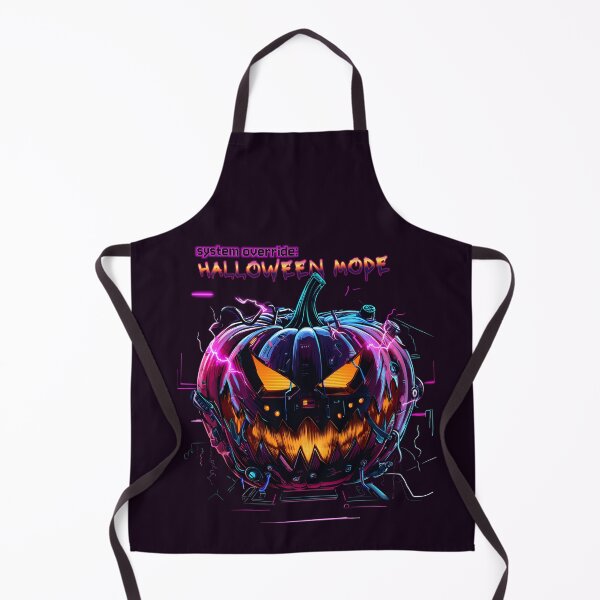 Item preview, System Override: Cyberpunk Halloween Pumpkin Mode designed and sold by STITCHDROID.