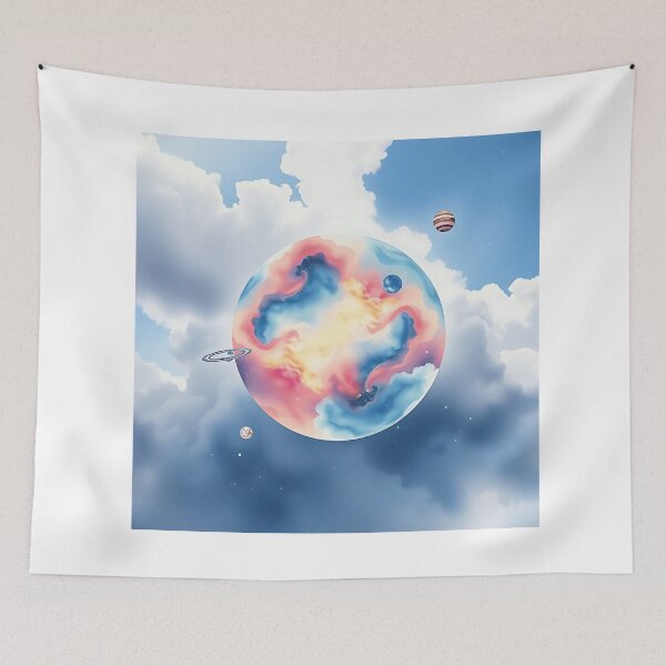 Item preview, Watercolor Planetary Galaxy Scene designed and sold by sharon1210.